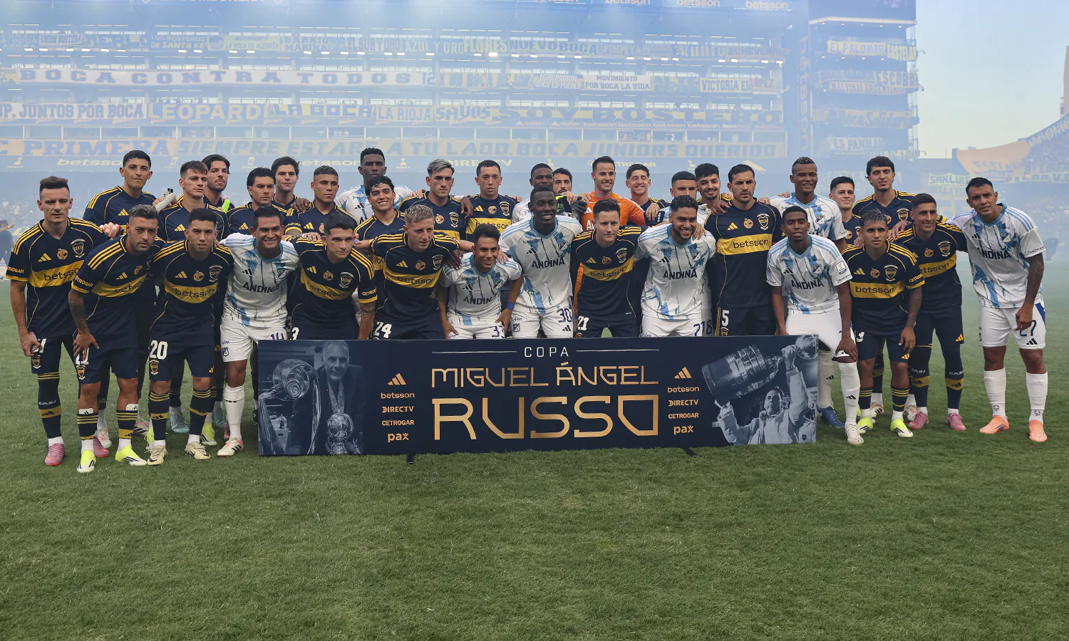 Iniciales Boca vs Millonarios