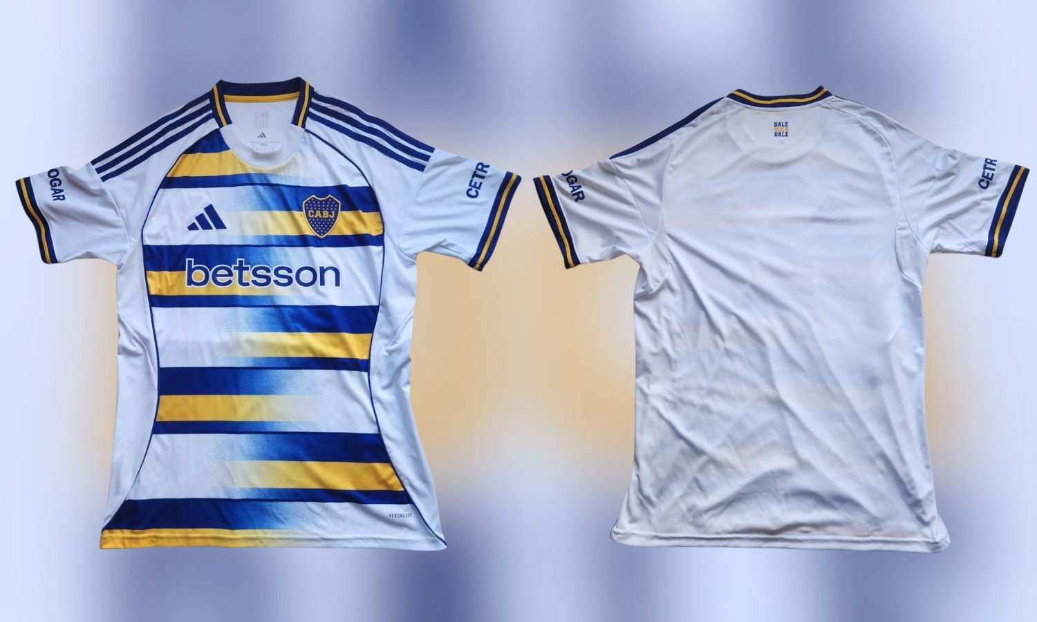 Boca tercera camiseta temporada 2526 adelante y atrás