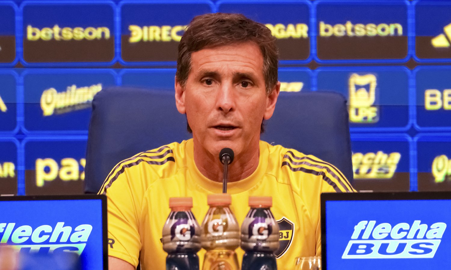 En medio de los silbidos: la búsqueda de Claudio Úbeda con los hinchas de Boca Claudio Úbeda conferencia de prensa Boca