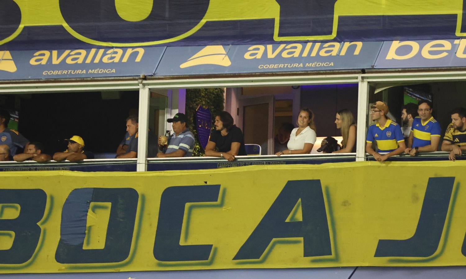 Edinson Cavani palco Bombonera