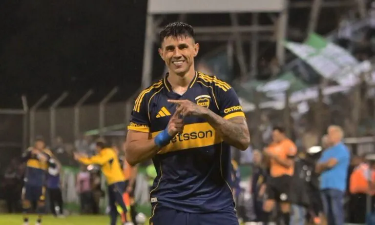 Festejo Adam Bareiro Boca vs Gimnasia de Chivilcoy Copa Argentina 2026