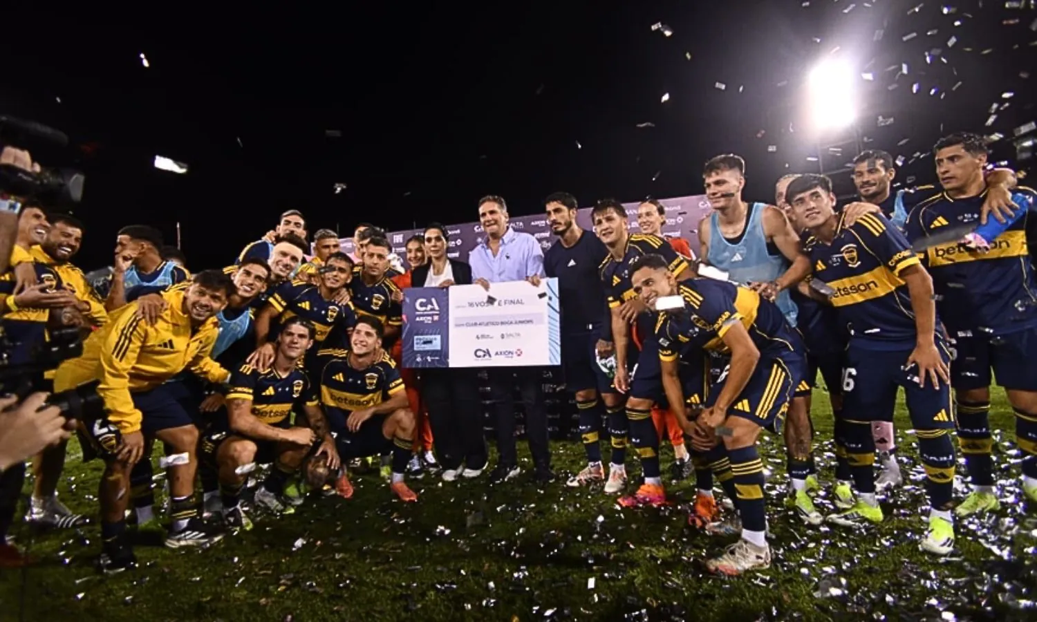 Festejo Boca vs Gimnasia de Chivilcoy