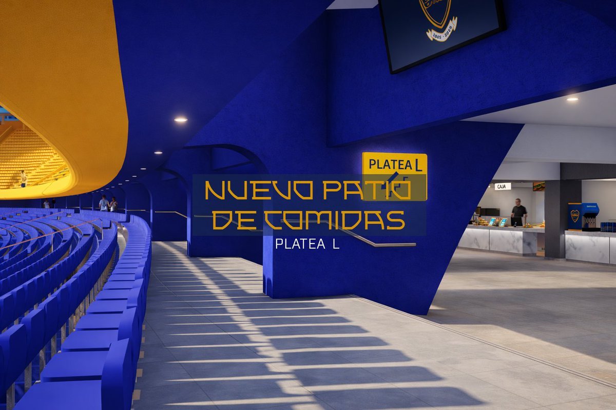Nuevo patio de comidas platea L de La Bombonera