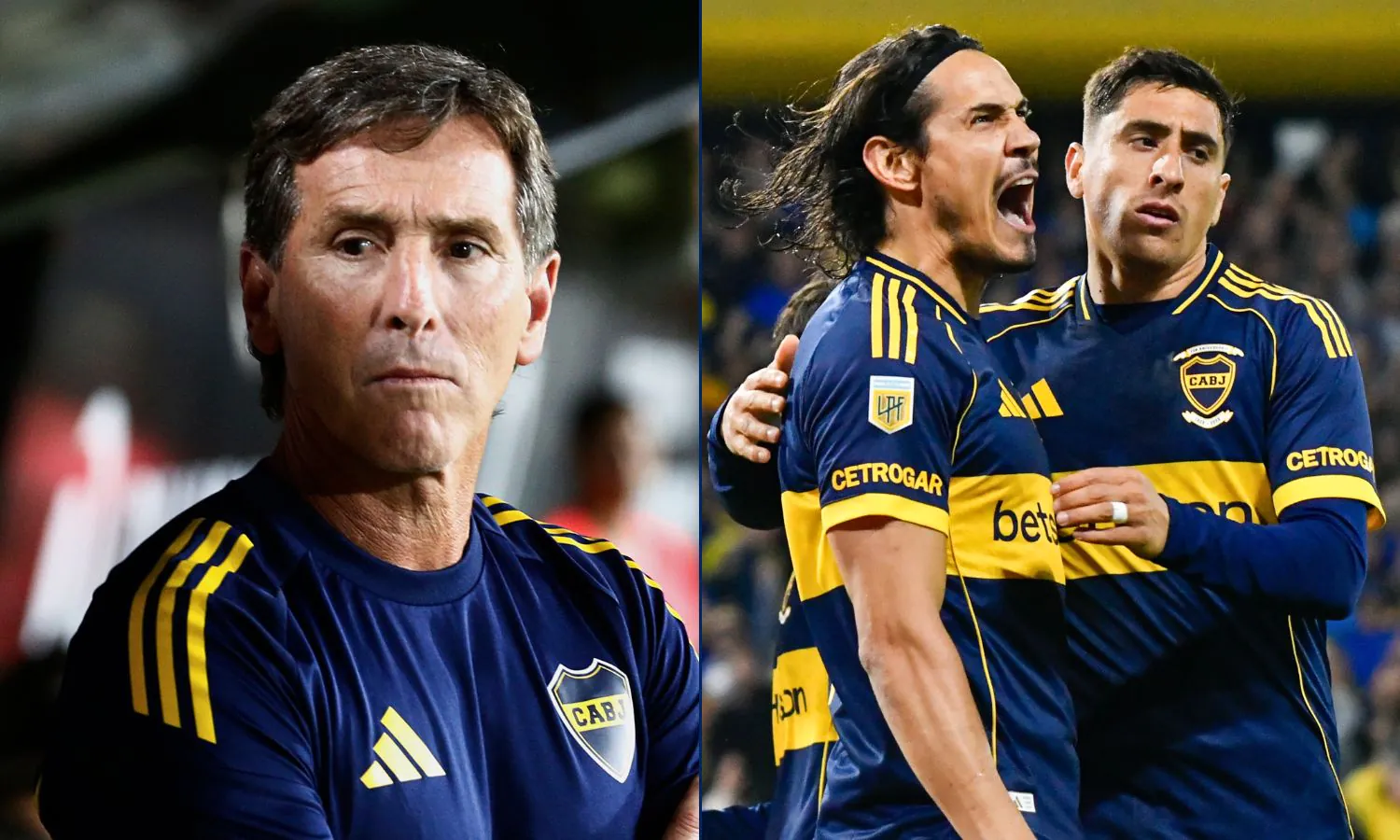 Claudio Úbeda analiza poner a Edinson Cavani y Miguel Merentiel en Boca vs Racing