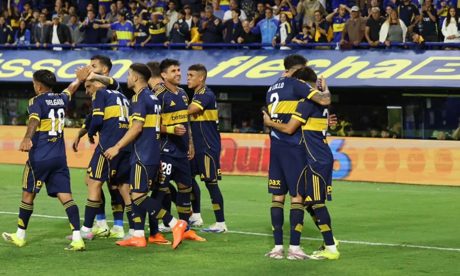 Le faltó golear: Boca ganó y gustó ante Instituto Festejo Boca vs Instituto