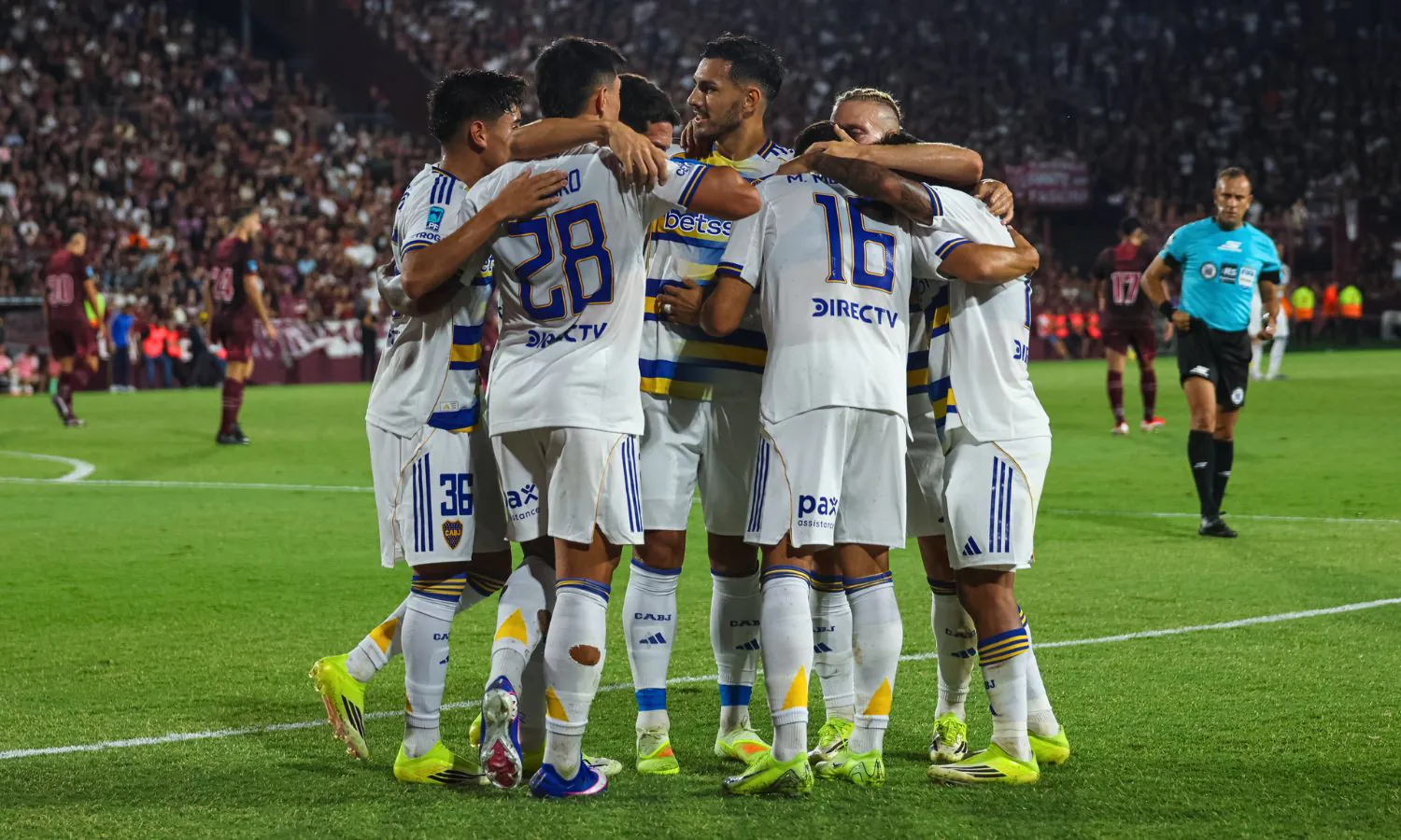 La felicidad de Tomás Aranda tras la goleada de Boca ante Lanús Festejo Boca vs Lanús Apertura 2026