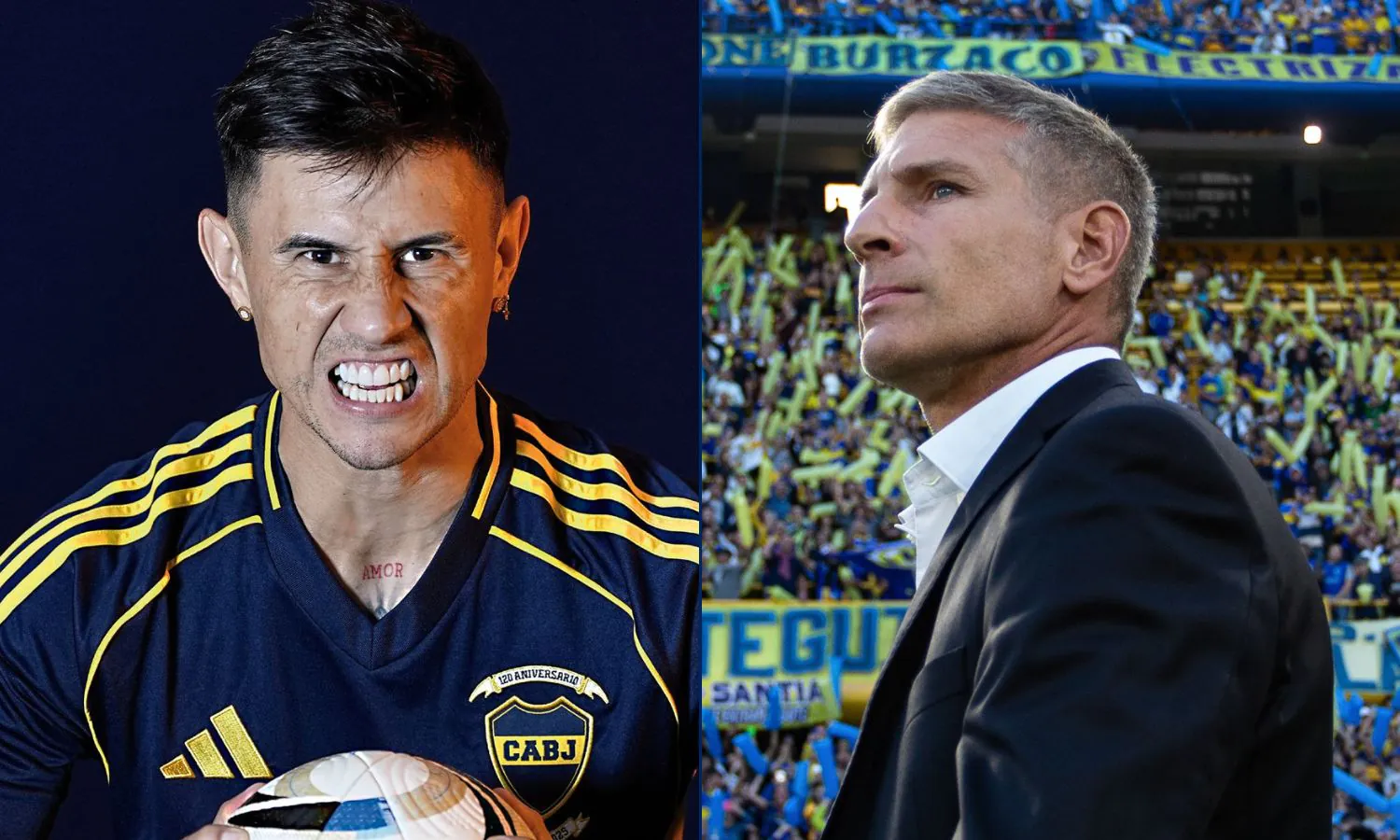 Adam Bareiro y Martín Palermo