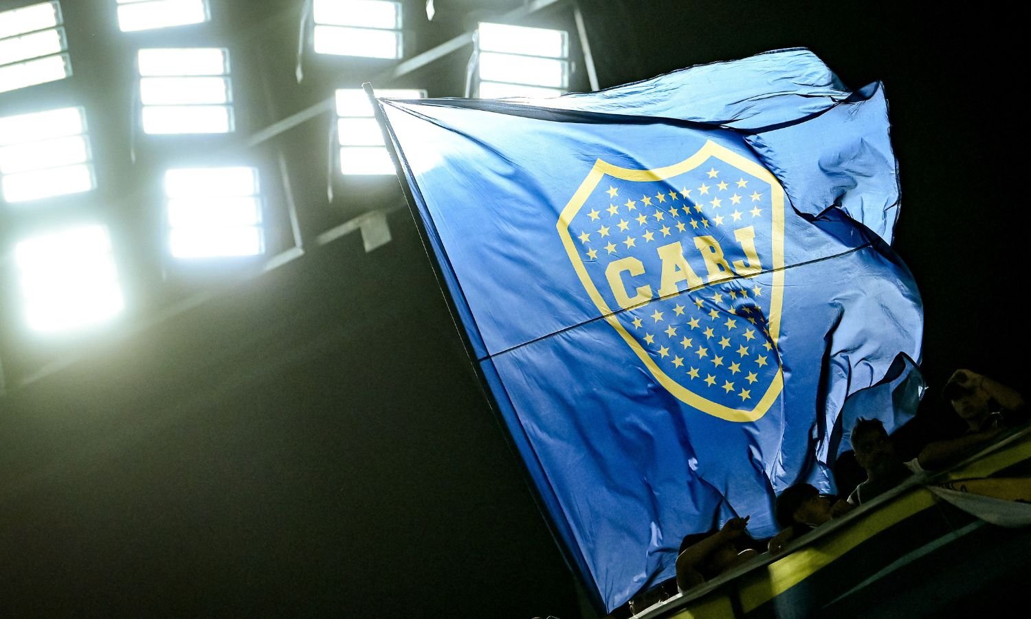 Bandera escudo Boca Bombonera