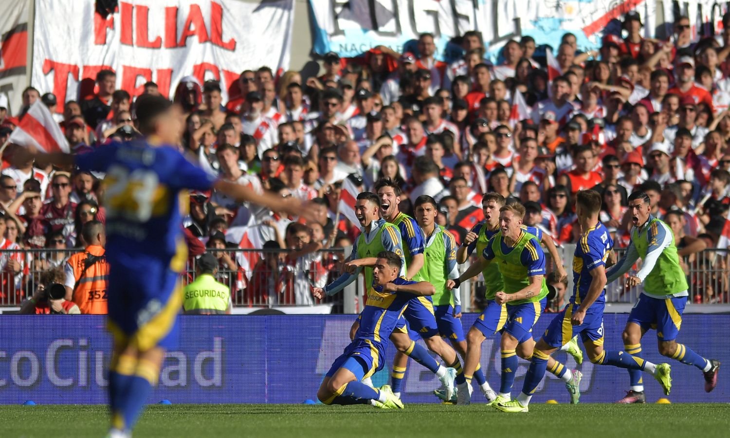 Festejo Boca River Monumental 