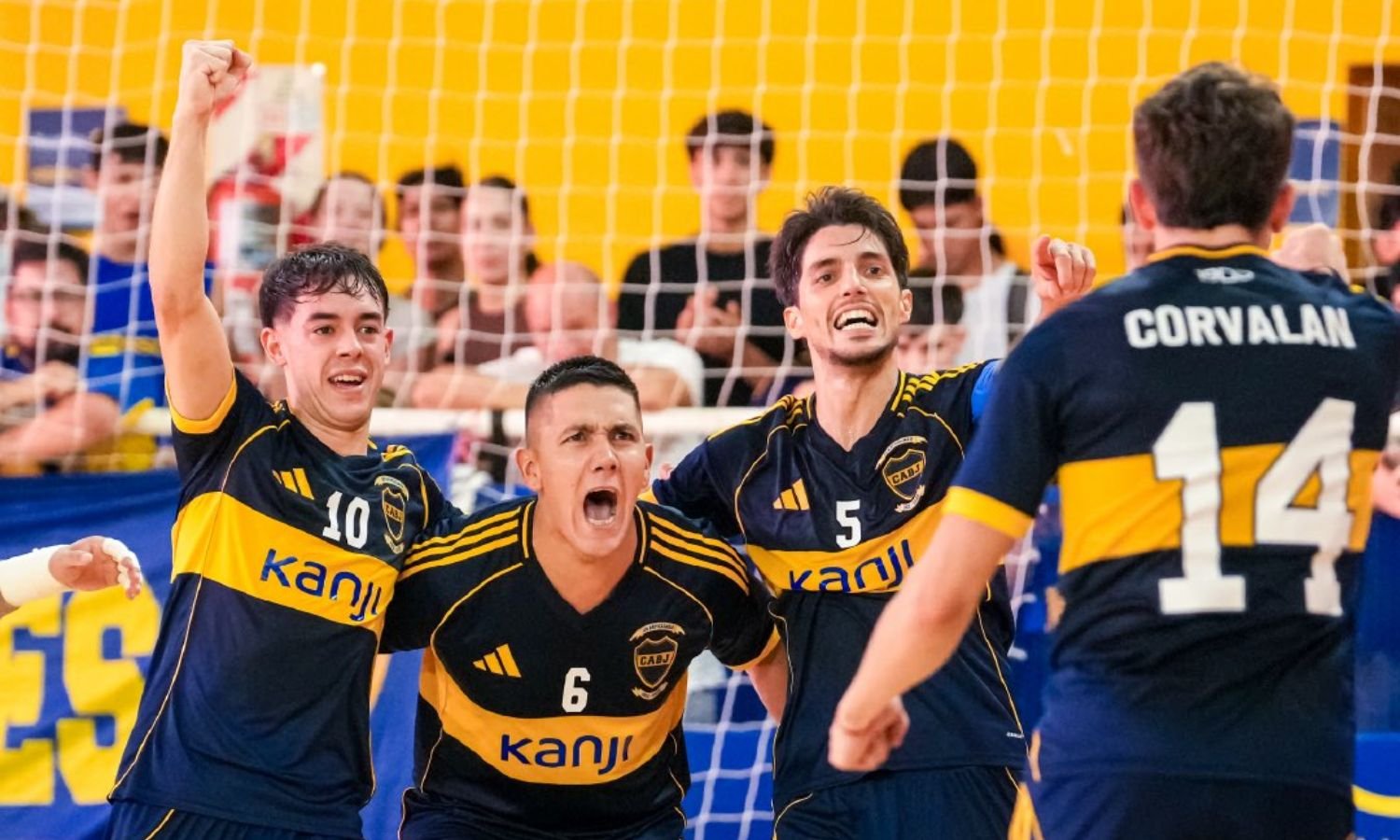 Festejo Boca River futsal fecha 5