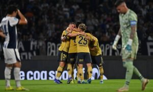 Festejo Boca gol vs Talleres