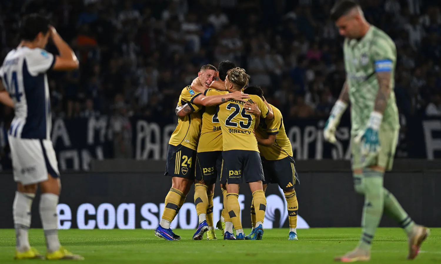 Festejo Boca gol vs Talleres