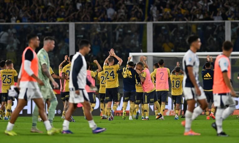 Festejo Boca vs Talleres