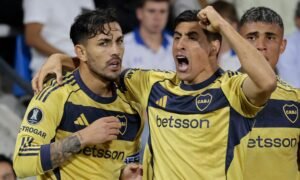 Boca le ganó a Universidad Católica en su debut en la Copa Libertadores 2026 Festejo Boca vs Universidad Católica F1 Libertadores 2026