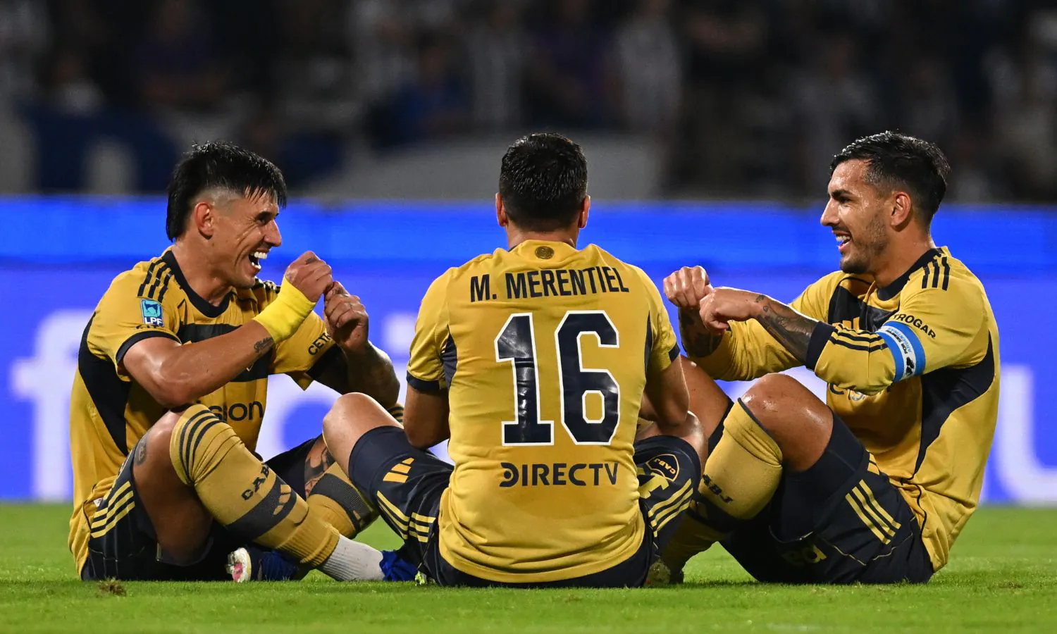 Festejo Leandro Paredes Miguel Merentiel Adam Bareriro Boca