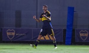 Festejo Leonel Flores reserva Boca vs Platense