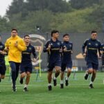 Jugadores Boca entrenamiento