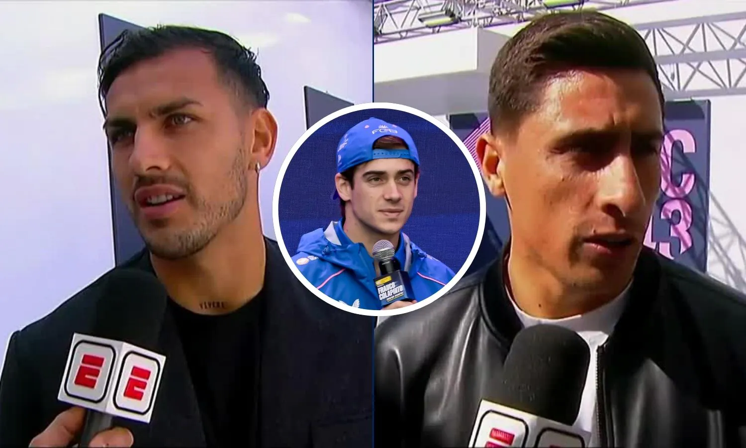 Leandro Paredes y Miguel Merentiel acompañaron a Franco Colapinto en el Road Show