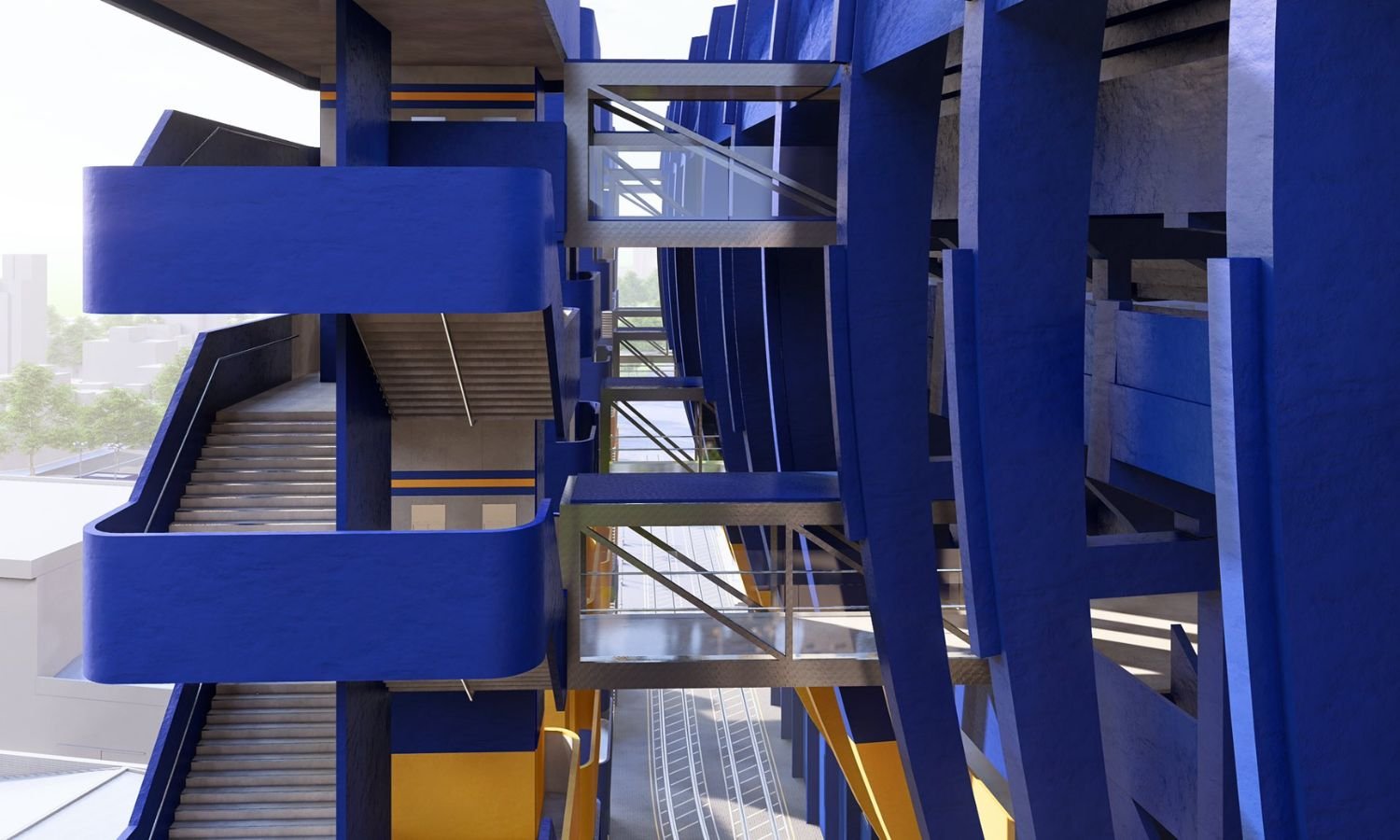 Torres acceso La Bombonera