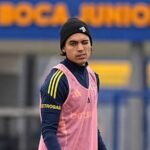 Exequiel Zeballos entrenamiento Boca
