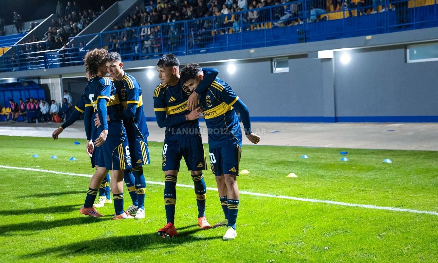 Festejo reserva de Boca vs Huracán 