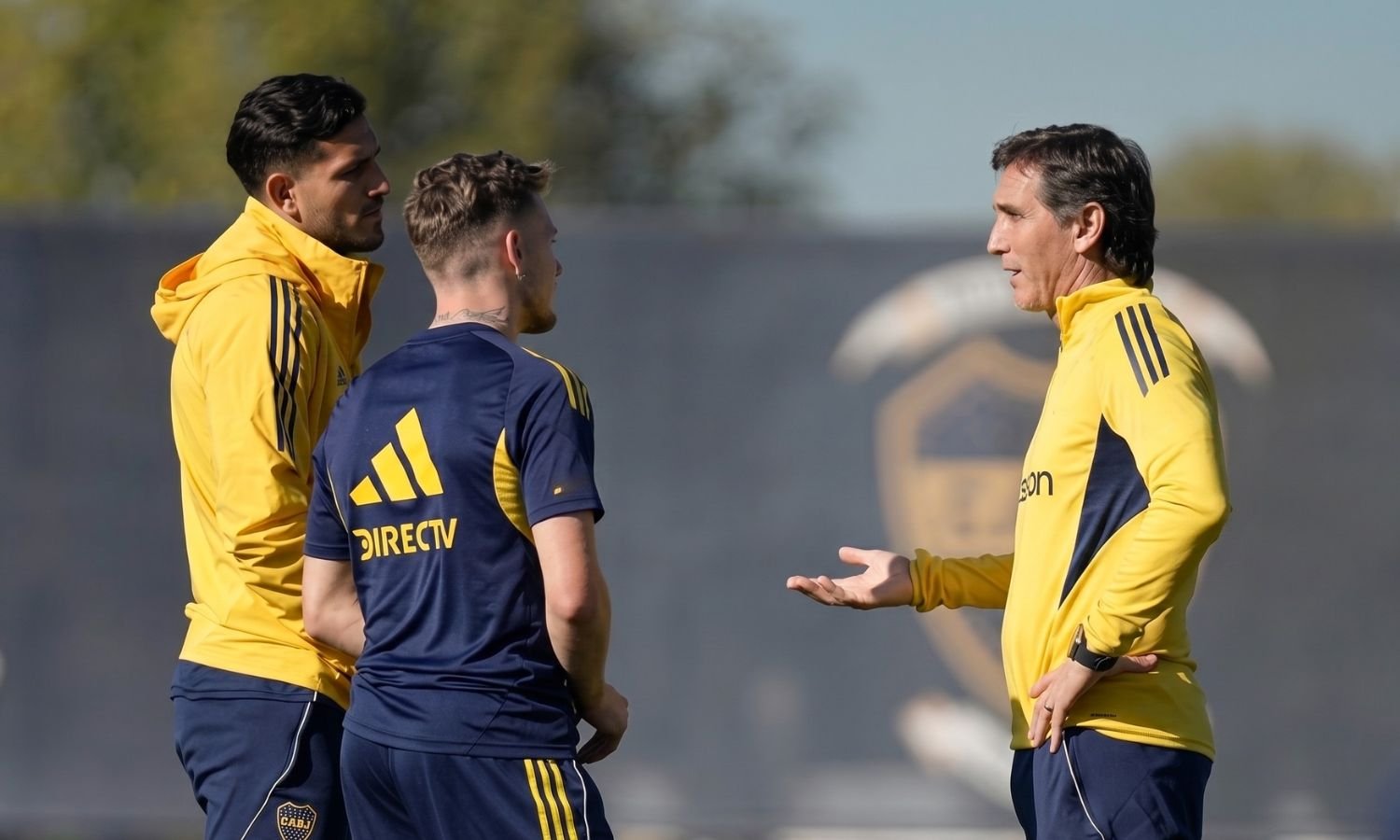 Dialogo entre Paredes, Ascacibar y Úbeda en durante un entrenamiento en Boca