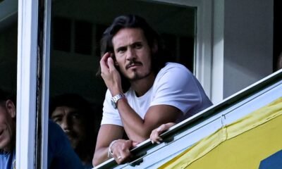 Edinson Cavani palco La Bombonera