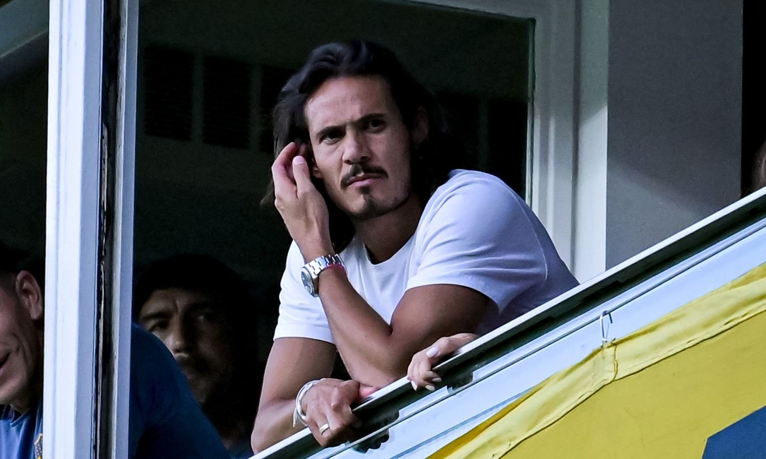 Edinson Cavani palco La Bombonera