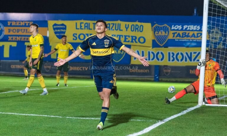 Festejo Leonel Flores reserva de Boca vs Defensa y Justicia 3526