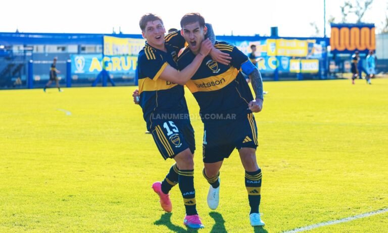 Gonzalo Gelini festejo de gol reserva de Boca vs Atlético Tucumán