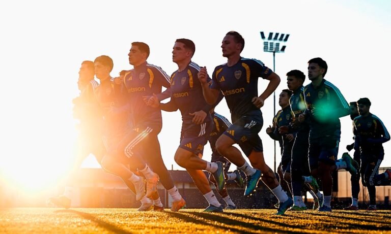 Jugadores Boca entrenamiento
