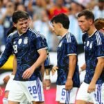 festejo gol Argentina vs Honduras amistoso
