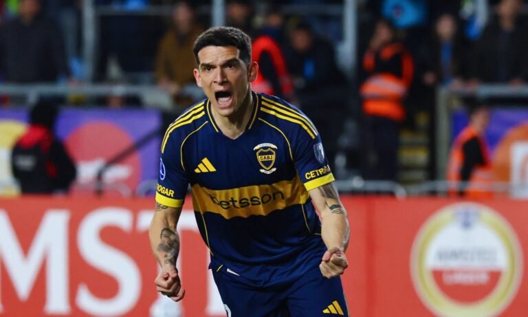 Festejo Blanco Boca vs OHiggins revancha Sudamericana 2026