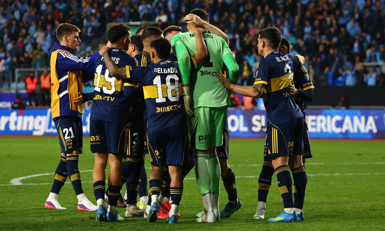 Festejo Boca vs OHiggins revancha Sudamericana 2026