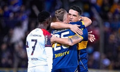 Festejo gol Lautaro Blanco f2 Boca vs Paranaense amistoso 2026