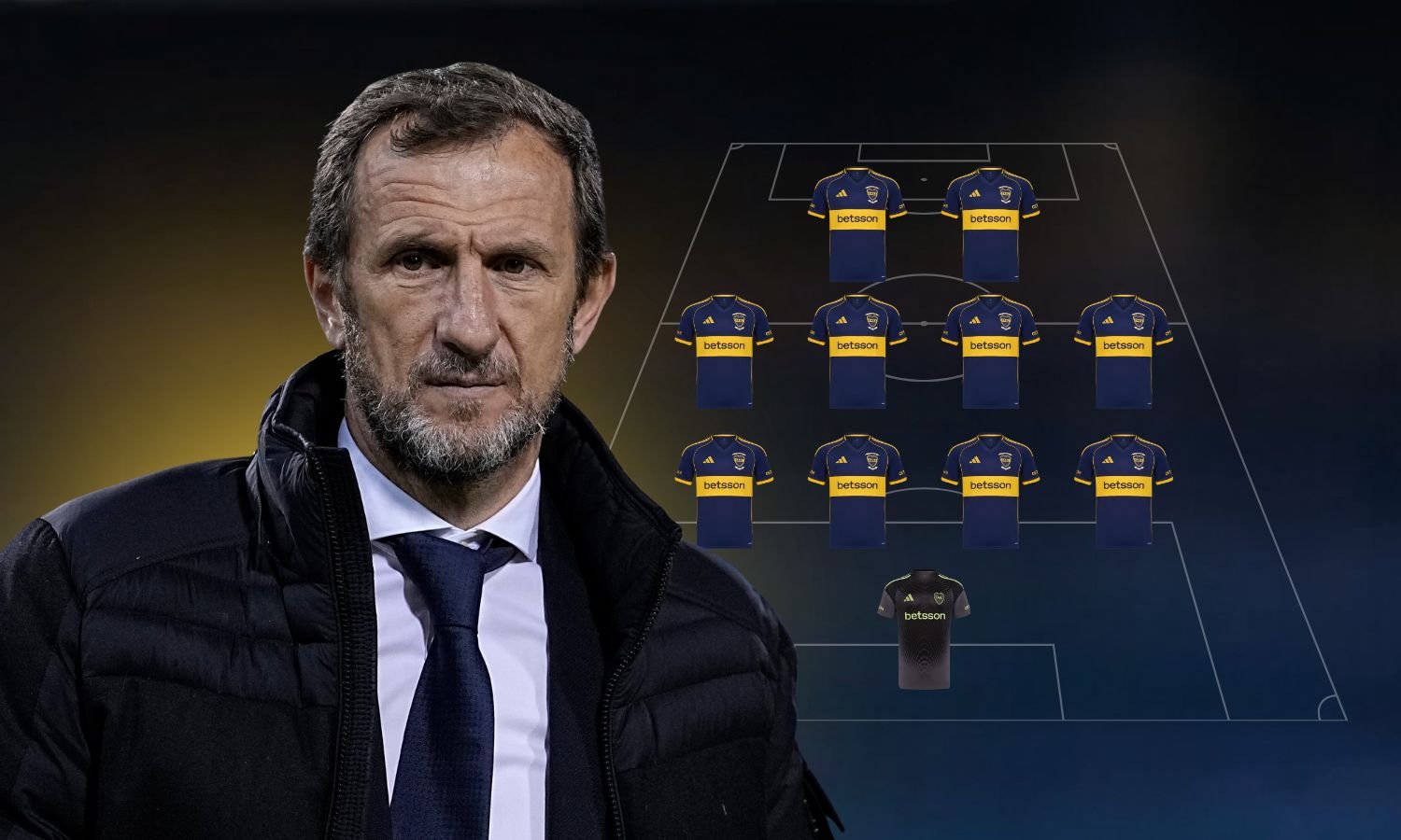Formación Boca vs Sarmiento