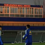 Jugadores Boca Predio entrenamiento