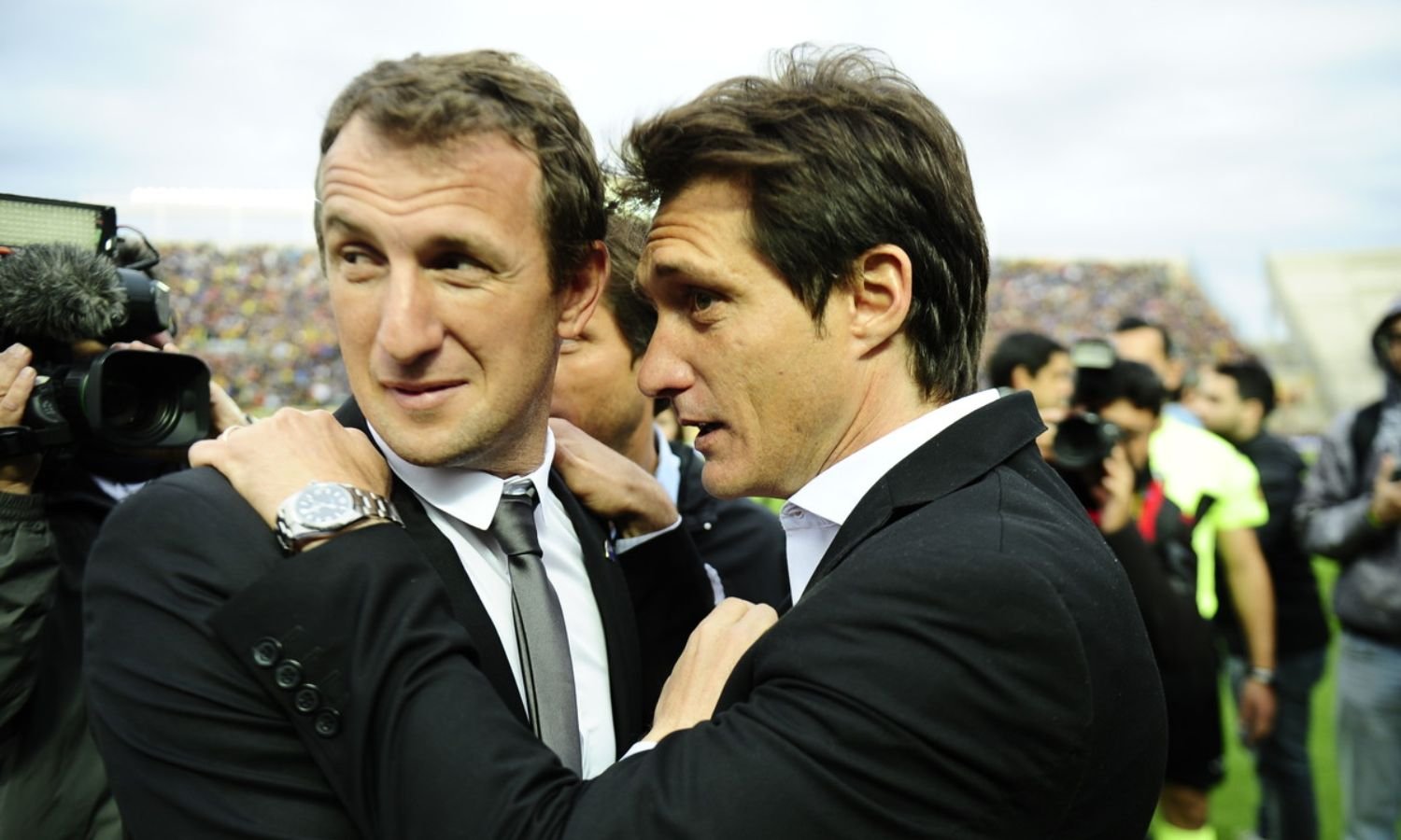 Rodolfo Arruabarrena y Guillermo Barros Schelotto