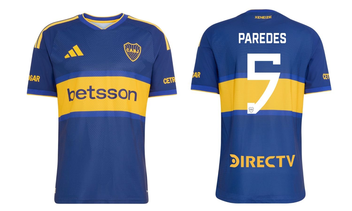 Camiseta titular Boca 2627 dorsales