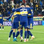 Festejo Boca vs Recoleta Sudamericana ida