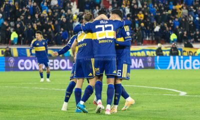 Festejo Boca vs Recoleta Sudamericana ida