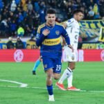 Festejo Leonel Flores Boca vs Recoleta Sudamericana ida