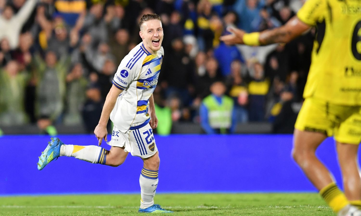 Festejo Santiago Ascacibar Recoleta vs Boca Sudamericana 2026