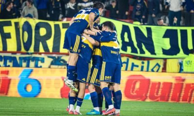 Festejo gol Boca