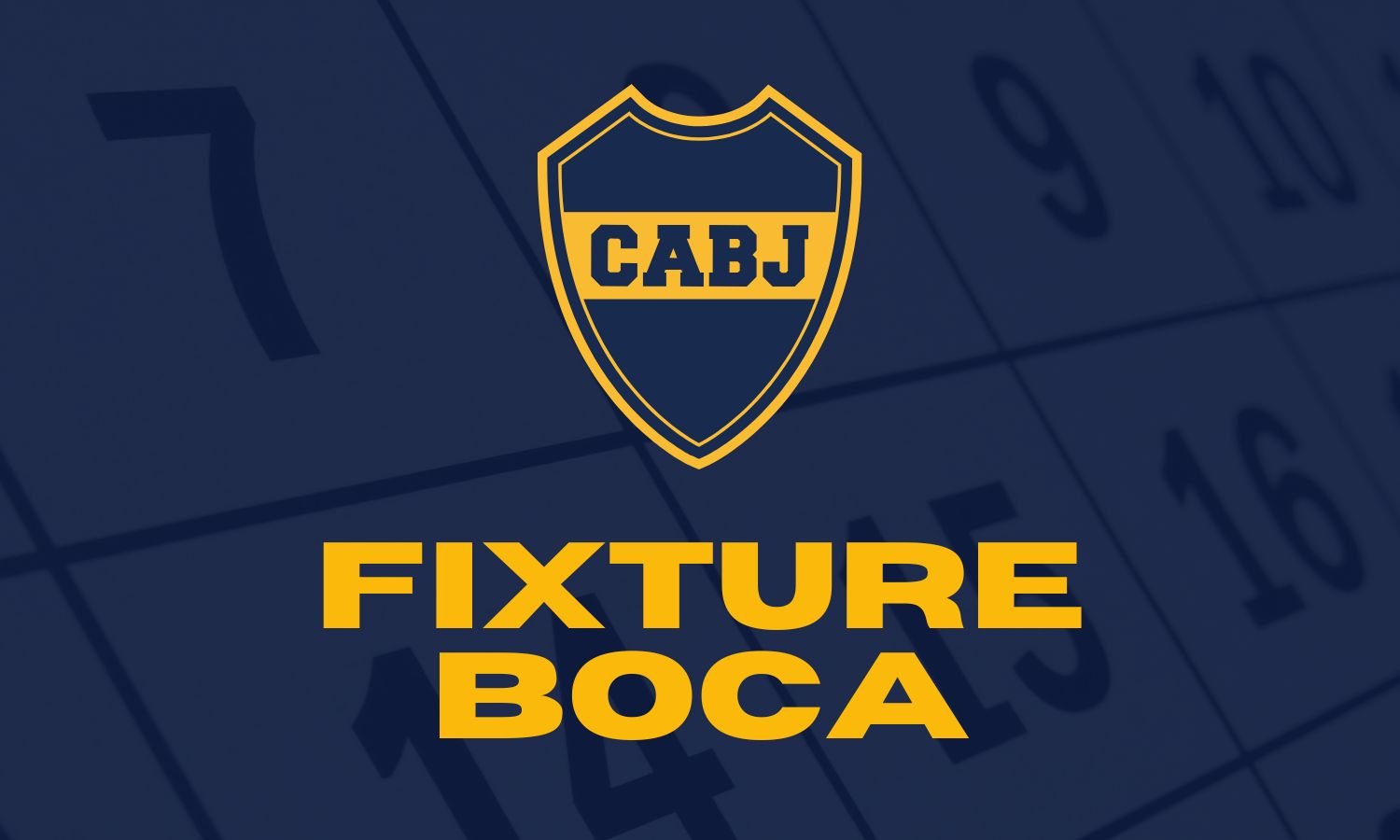 Fixture Boca Juniors