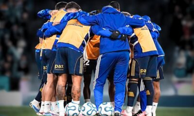 Jugadores Boca arenga