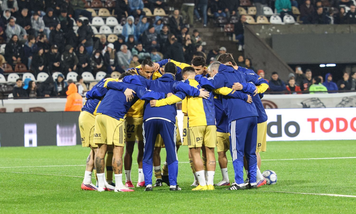 Jugadores arenga Boca vs Platense Clausura 2026