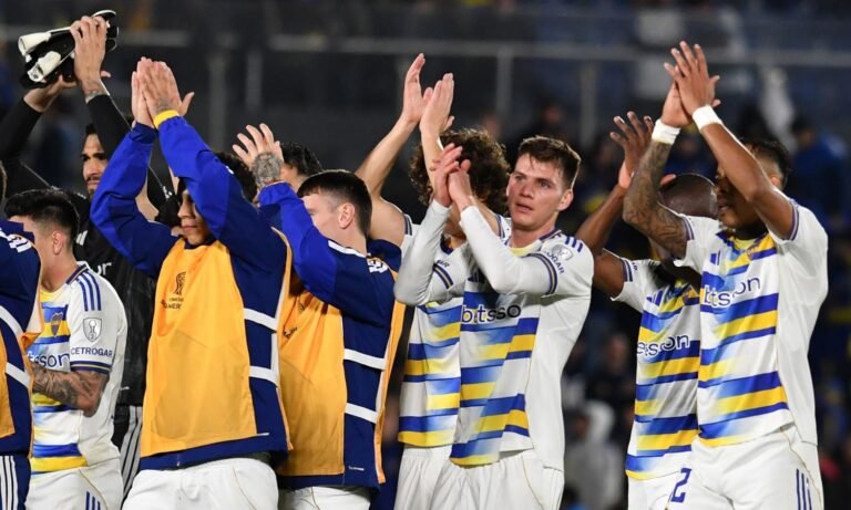 Jugadores post Recoleta vs Boca Sudamericana 2026