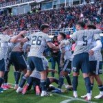 El festejo de Boca ante San Lorenzo