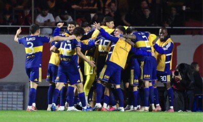 Festejo Boca vs San Pablo revancha Sudamericana 2026